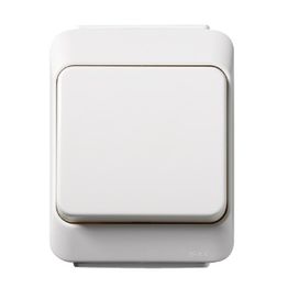 Artic 6/1-kytkin pinta IP44 valkoinen