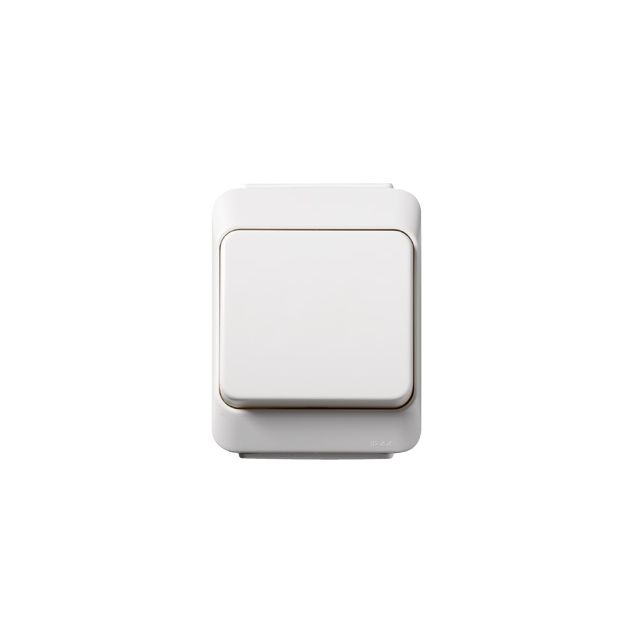 Artic pinta IP44 6/1-kytkin valkoinen