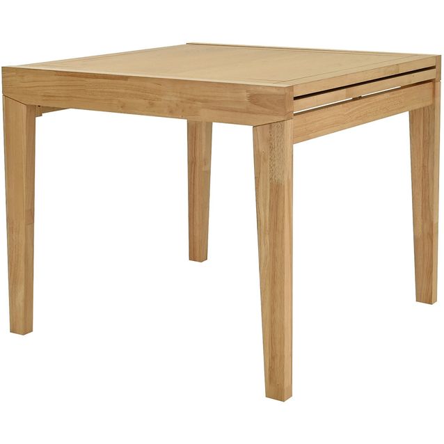 Dining table BOWEN 90+90x90xH76cm, oak