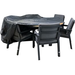 Kalustesuoja Home4You Ø120xK75 cm, säänkestävä, harmaa