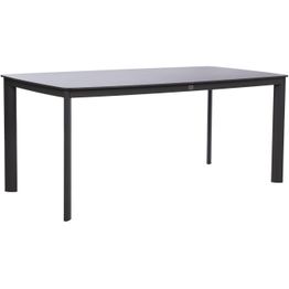 Pöytä Home4You BEIDA 180x90xK75 cm, musta