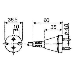 Liitosjohto VSBA 2X1,0 274 3m