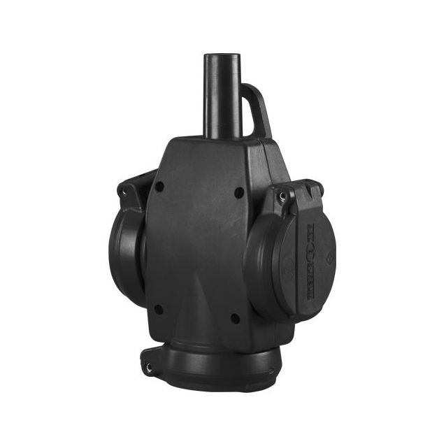 Haaroituspistorasia 3-osainen kumia 1473