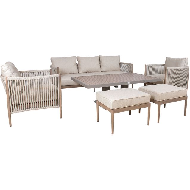 Garden furniture set MEDINA 6-parts, beige