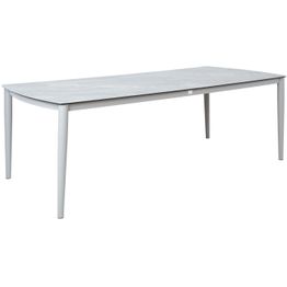Pöytä Home4You SILVA 220x100xK75 cm, harmahtava, beige