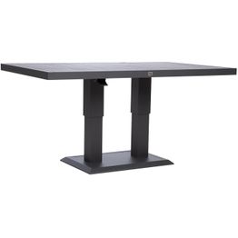 Pöytä Home4You TOMSON 150x90xK52-75 cm, tummanharmaa
