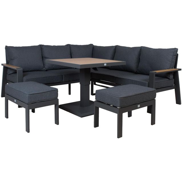 Garden furniture set PARKER 4-parts, grey