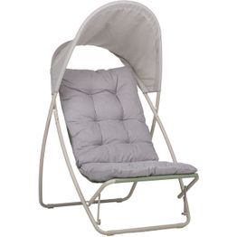 Vapaa-ajan tuoli Home4You PIPER katoksella, beige