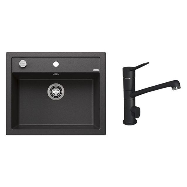 Keittiöallas Blanco Dalago 6 ja Lapetek Lina 20-A keittiöhana APK-liitäntä antrasiitti