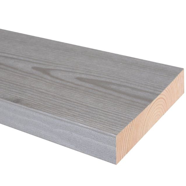 Terassilauta Duramen Deck, 28x130x4200mm, mänty, harjattu, harmaa kelo