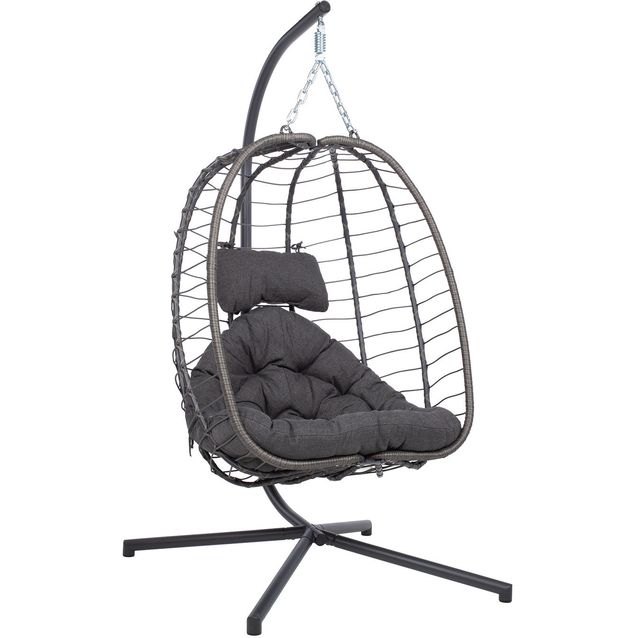 Hanging chair GRANVIN 90x114xH186cm, dark grey