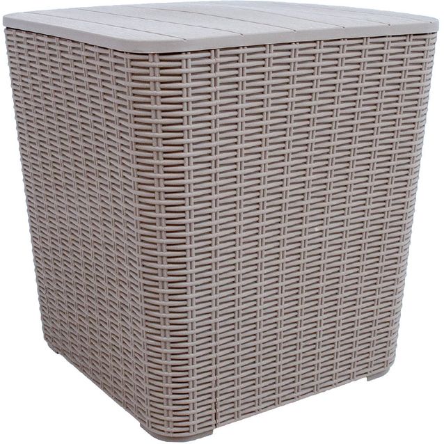 Storage box BOCAS  39x39x42cm/43L, grey plastic