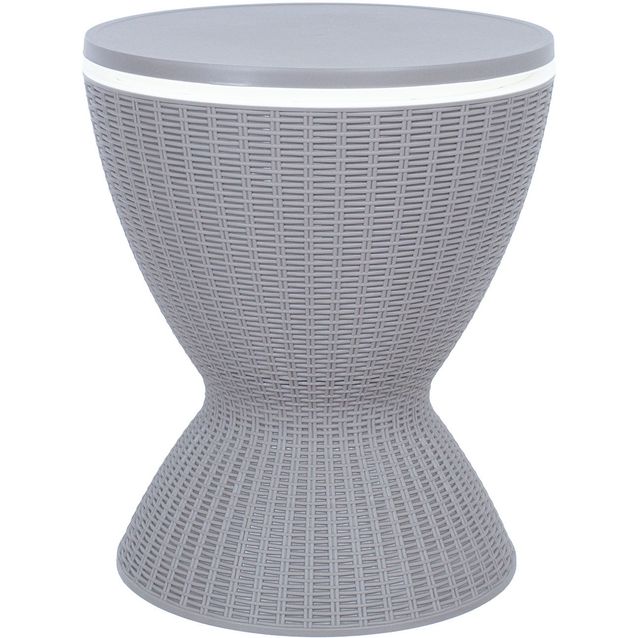 Bar set BELLE 3 in 1, grey plastic