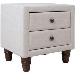 Yöpöytä Home4You EMILIA, beige