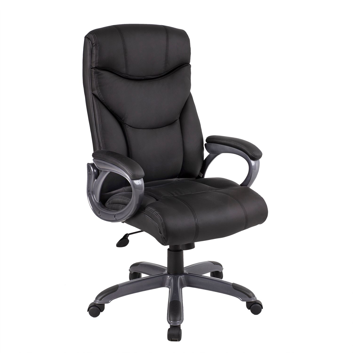 Työtuoli Home4you CONNOR keinonahka musta
