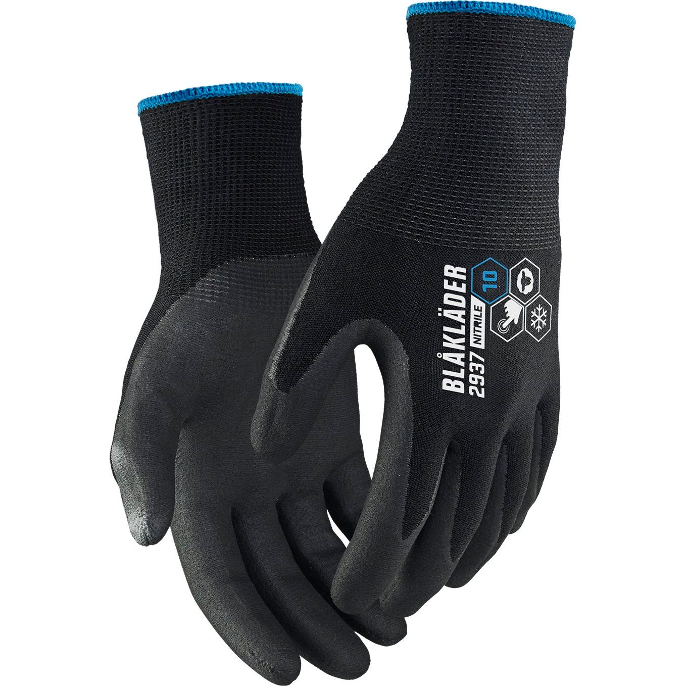 Talvityökäsineet Blåkläder 2937 Supreme Warm Light 6 paria/pkt musta 7
