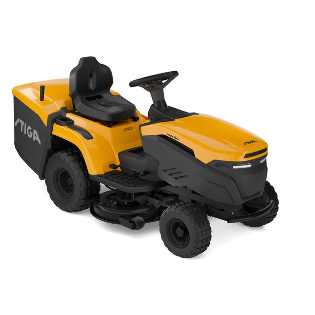 Akkukäyttöinen ajoleikkuri Stiga Estate 384e 56V ilman akkua