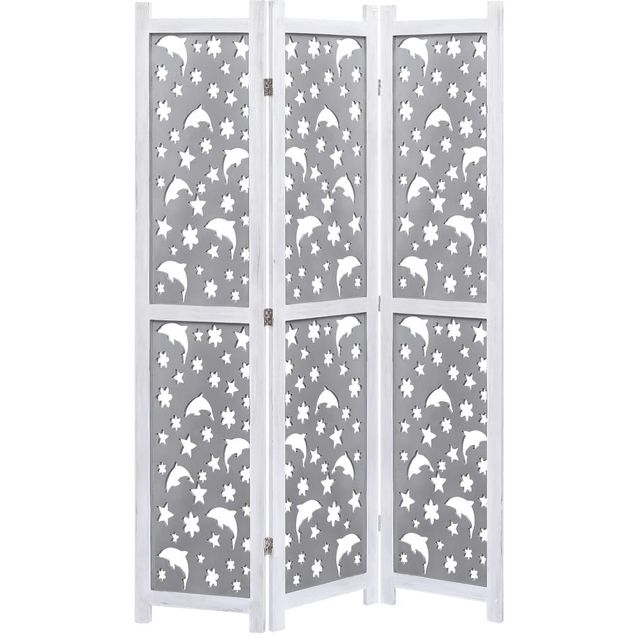 3-paneelinen tilanjakaja harmaa 105x165 cm täysi puu_1