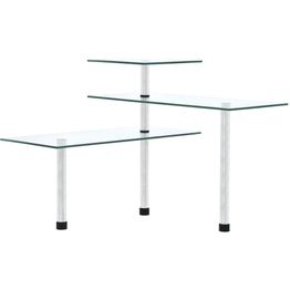 3-tasoinen keittiön kulmahylly karkaistu lasi