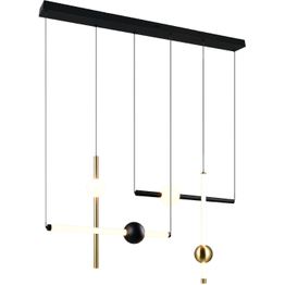 Riippuvalaisin Trio Melita, LED, 110cm, mattamusta