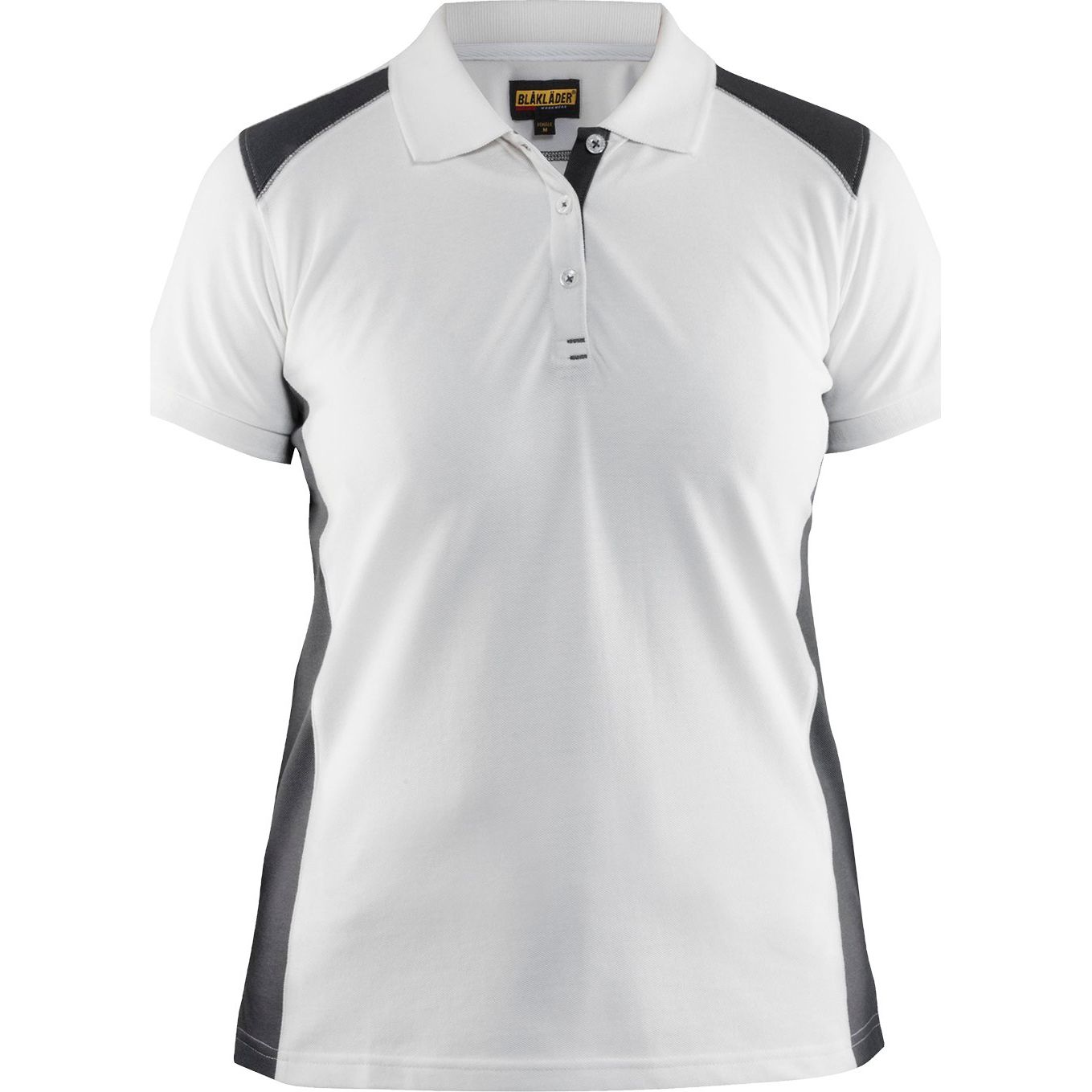 Naisten pikeepaita Blåkläder 3390 valkoinen/tummanharmaa XS