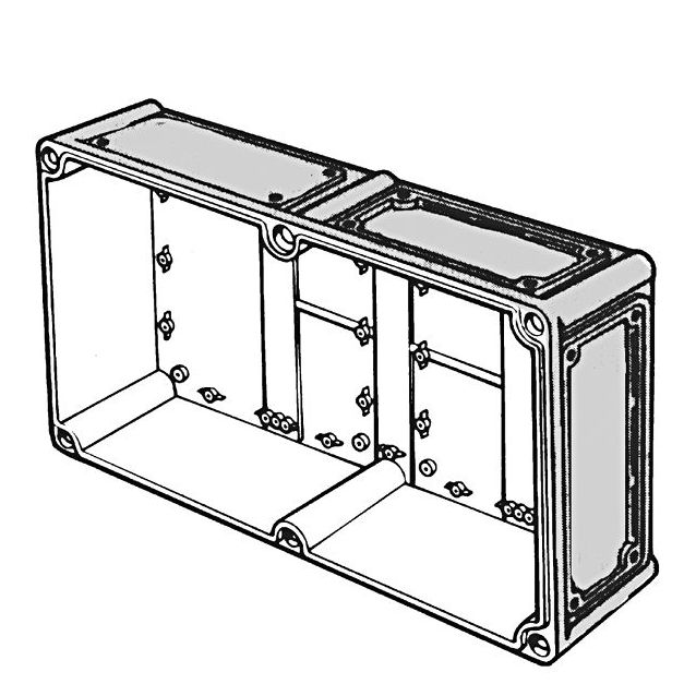 Kotelo ilman kantta EKMB 380X190X100