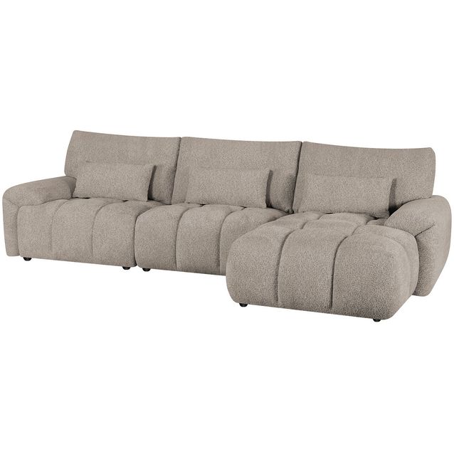 Corner sofa BARBARA RC, light brown