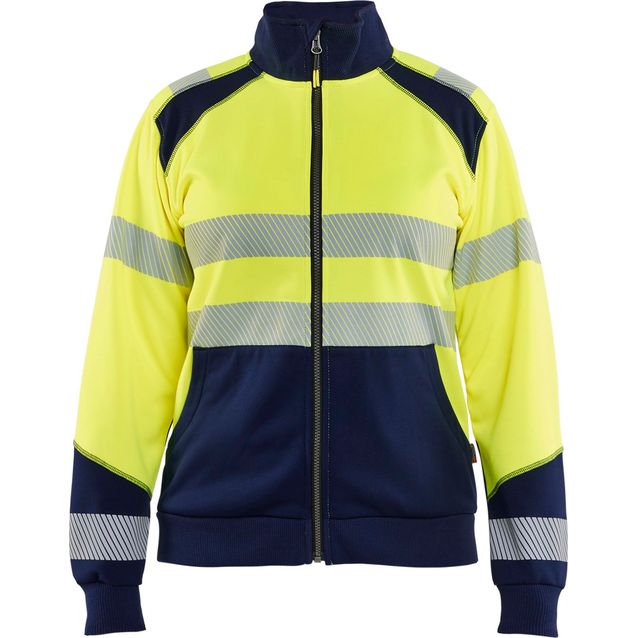 Naisten college Blåkläder 3508 Highvis vetoketjulla