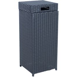 Roskakori Home4You WICKER 30x30xK71 cm, musta