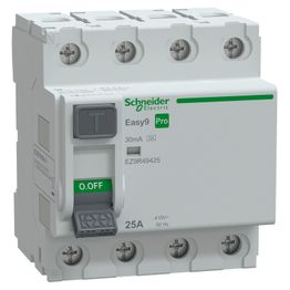 Vikavirtasuojakytkin Schneider Electric Easy9 RCCB 4P 25 A 30 mA A