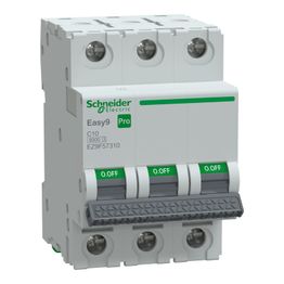 Johdonsuojakatkaisija Schneider Electric Easy9 MCB 3C10 6 kA
