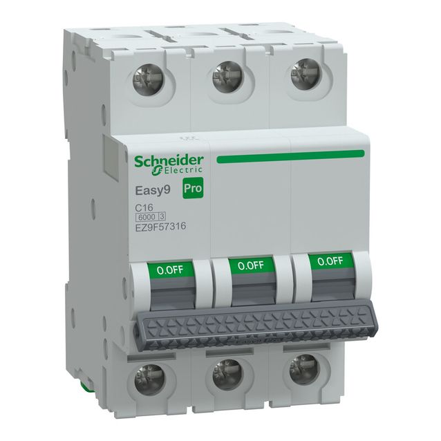 Johdonsuojakatkaisija Schneider Electric Easy9 MCB 3C16 6 kA