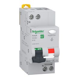 Vikavirtajohdonsuojakatkaisija Schneider Electric Easy9 RCBO 2B16 30 mA