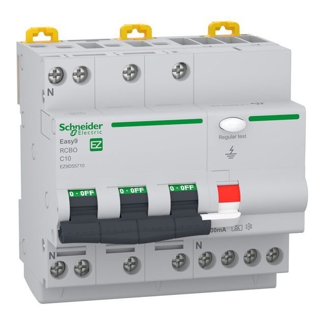 Vikavirtajohdonsuojakatkaisija Schneider Electric Easy9 RCBO 4C10 30 mA