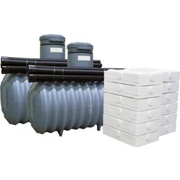 Suodatuskasettipaketti Vestelli 10, 4m³, 3-osainen, 1–10 hengen kaikille jätevesille