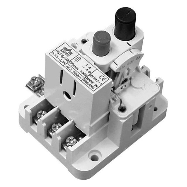 Moottorisuojakytkin sisäosa PS16/02 0,15-0,3A