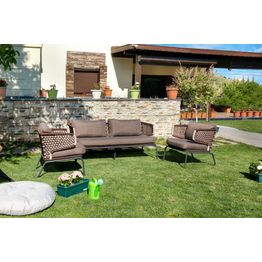 Oleskeluryhmä Linento Garden Kelebek 4-istuttava ruskea