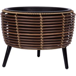 Istutuslaatikko Home4You WICKER 36x36xK27 cm, ruskea