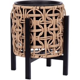 Istutuslaatikko Home4You WICKER jalustalla 20x20xK23 cm, vaaleanruskea