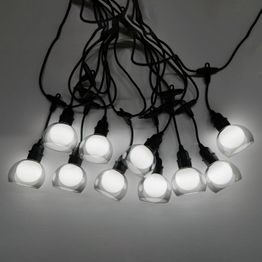 Valosarja Home4You FLICKER 10 LED-polttimoa/4,5 m, kylmä valkoinen valo