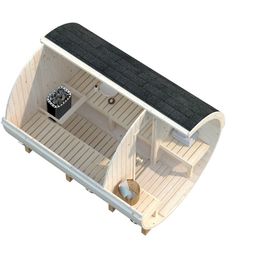 Tynnyrisauna Palmako Anita 1,6+0,7 m² 