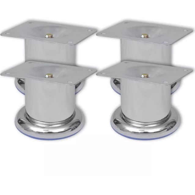 4 pyöreää sohvanjalkaa 60mm kromi_1
