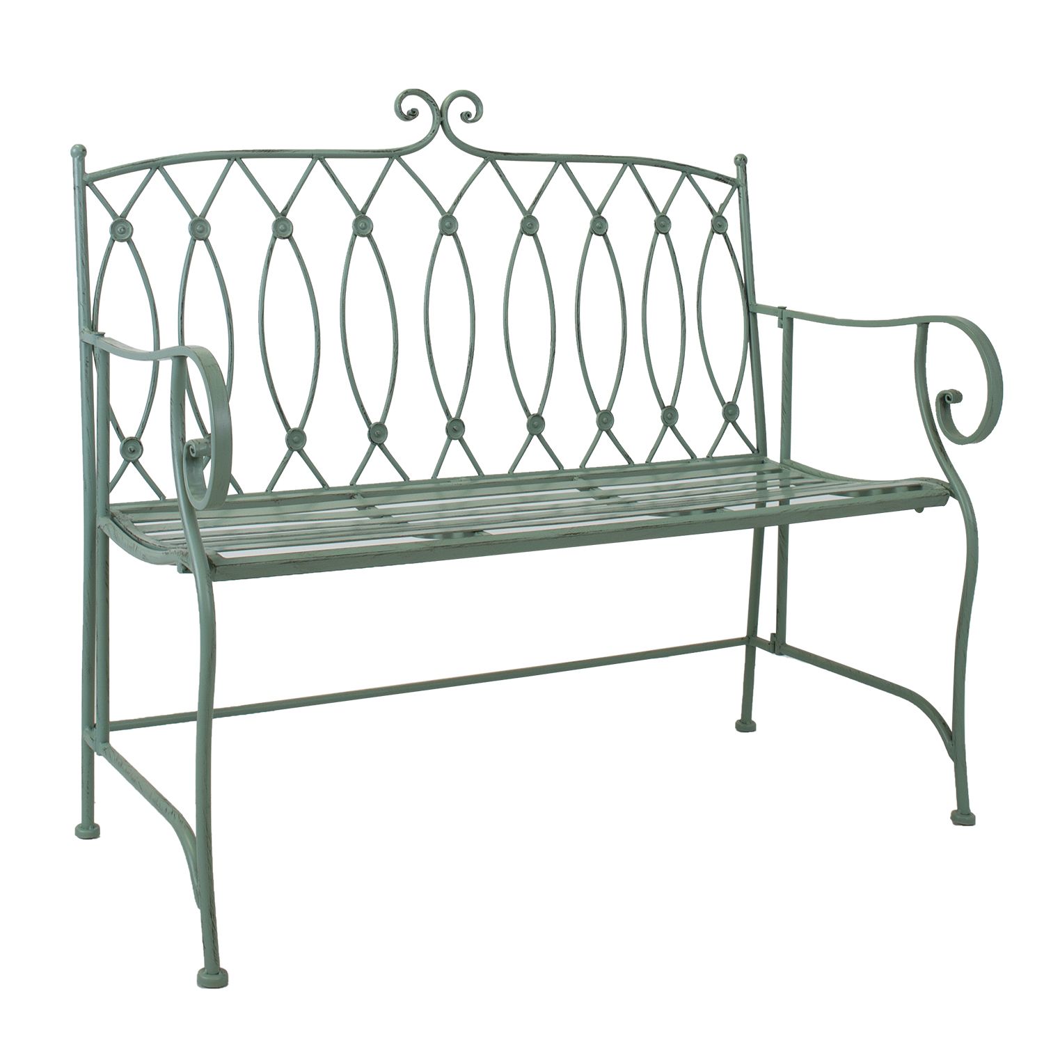 Penkki Home4you Mint 104x55x95,5 cm antiikinvihreä