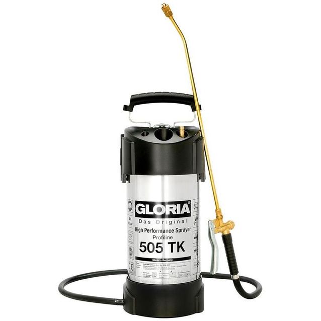 Paineruisku Gloria 505 TK Profiline 5L öljyn-/liuottimienkestävä rosterisäiliöllä