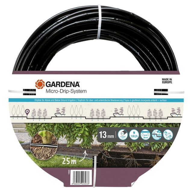 Laajennussarja Gardena Micro-Drip Dripline 25 m maan alle/päälle