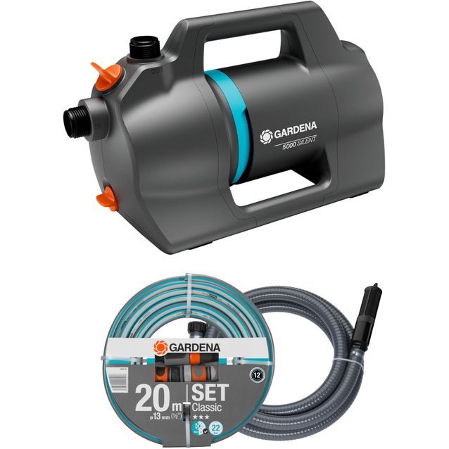 Puutarhapumppu Gardena 5000 Silent sis. imuletku 7 m