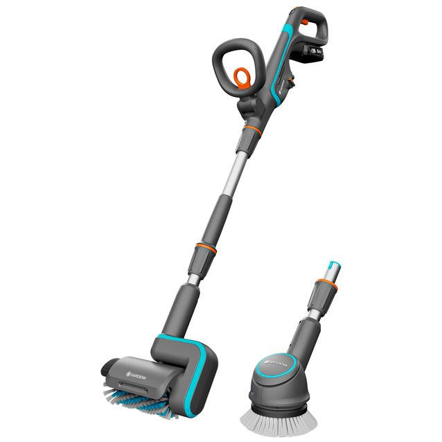 Terassipesuri Gardena AquaBrush Universal P4A 18V 2,5 Ah akulla + yleisharja