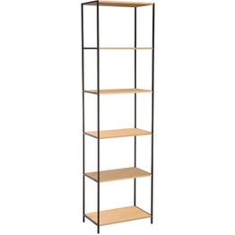 Hylly Home4You HARPER 50x30xK180 cm, saarni/musta