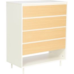 Lipasto Home4You HERTA 80x40xK97 cm, valkoinen