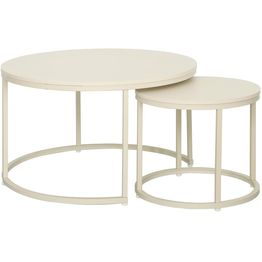 Sohvapöytä Home4You HEDVIG 2 kpl setti, beige